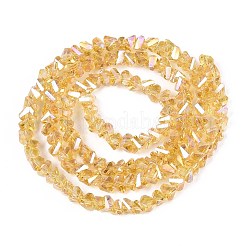 Гальванизируйте прозрачное стекло бисер нитей&nbsp;GLAA-N021-4mm-23