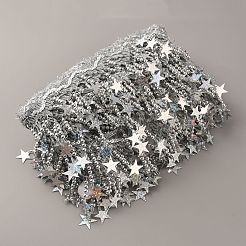 Кружевная отделка с кисточками из блестящего полиэстера&nbsp;OCOR-WH0071-023A