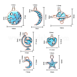 Подвески из эмали и сплава&nbsp;ENAM-CJ0001-26