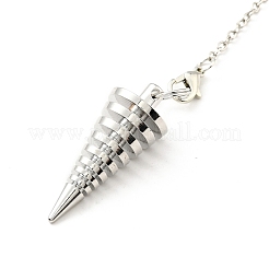 Латунные тросовые цепные катушки биолокационные маятники&nbsp;HJEW-D004-02P