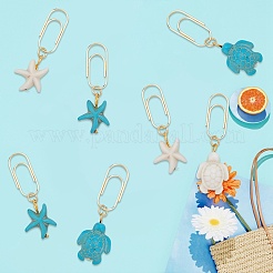 8 шт. 4 вида скрепок из углеродистой стали&nbsp;AJEW-CP00004