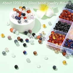 Набор для изготовления браслетов из круглых бусин своими руками&nbsp;DIY-YW0012-92