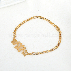 Браслеты-цепочки Figaro из нержавеющей стали 201&nbsp;MT8282