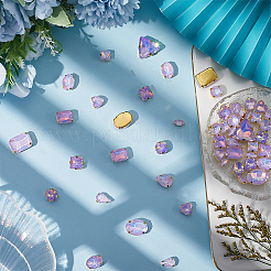 Стеклянный стальной коготь пришитый стразы&nbsp;FIND-WH20040-07G-05