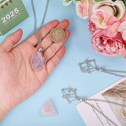 3 шт. 301 нержавеющая сталь кабельные цепи макраме мешочек пустой держатель камней для изготовления подвесок ожерелий&nbsp;MAK-CA0001-18P