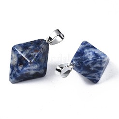 Натуральные синие пятна яшмы подвески&nbsp;G-N326-107G