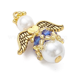 Подвески из перламутрового стекла и жемчуга&nbsp;PALLOY-MZ00978-06