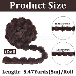 5м полиэстеровая вышивка швейная отделка&nbsp;AJEW-GF0012-30C