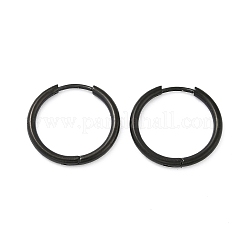 202 серьги-кольца из нержавеющей стали Huggie Hoop&nbsp;EJEW-F111A-17mm-EB