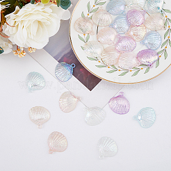 84 шт. 6-цветные непрозрачные акриловые подвески с УФ-покрытием&nbsp;PACR-DC0001-02