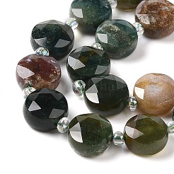 Природного индийского агата шарик нити&nbsp;G-C116-A09-01