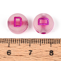 Светящиеся матовые акриловые бусины&nbsp;FACR-T008-02D