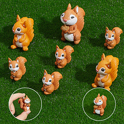 30 шт. 3 стиля ПВХ пластиковая белка миниатюрные украшения&nbsp;DJEW-SP0001-26