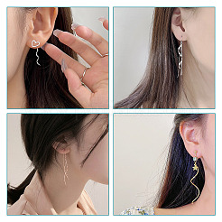 40 шт. 5-х цветные латунные волнистые штифты&nbsp;FIND-TA0004-73