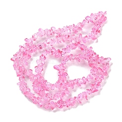 С напылением окрашенные прозрачные стеклянные бусинки&nbsp;GLAA-P060-01A-09