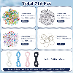 Наборы для самостоятельного изготовления брелоков в виде звезд и букв&nbsp;DIY-SC0031-82