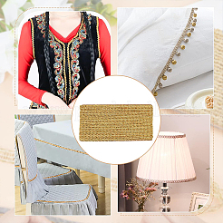 Плетеные кружевные ленты из полиэстера&nbsp;OCOR-WH0060-73A