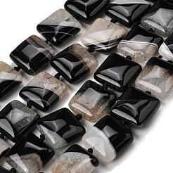 Природный агат бисер нитей&nbsp;G-F820-Q01-01B