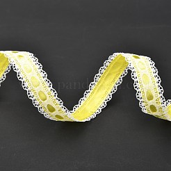 Лента из полиэстера с отделкой по краю цветка&nbsp;SRIB-F010-01A