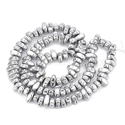 Гальванизировать немагнитных синтетический гематит бисер пряди&nbsp;X-G-T061-102O