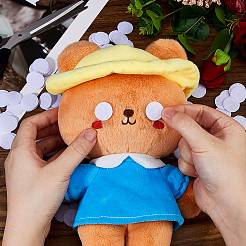 1000 шт. плоская круглая фетровая ткань&nbsp;DIY-DC0003-89B