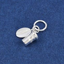 925 подвеска в виде кофейного зерна и кофейной чашки из стерлингового серебра&nbsp;STER-K183-02S