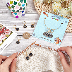 Брелки из сплава эмали с блокировкой маркеры петель&nbsp;AJEW-PH01457-01