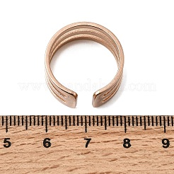 Открытые кольца манжеты из нержавеющей стали 304&nbsp;RJEW-P176-01RG