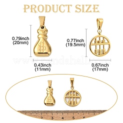 8 шт. 2 стиля подвески из нержавеющей стали 304&nbsp;STAS-CJ0002-70