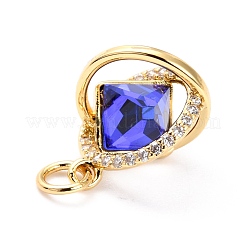 Латунные микро проложить кубического циркония подвески&nbsp;ZIRC-O044-19MC-G