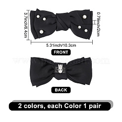 4шт 2 цвета полиэстер бантом украшения для обуви&nbsp;FIND-PH0010-26