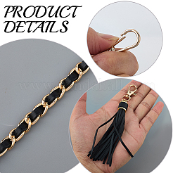 1 шт. цепочки для кошелька из сплава искусственной кожи&nbsp;DIY-CL0002-25A