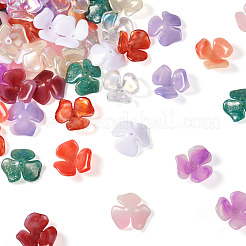 60шт 10 цвета непрозрачных акриловых колпачков для бусин&nbsp;OACR-TA0002-61