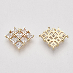 Латунные микро проложить кубического циркония подвески&nbsp;ZIRC-S064-005