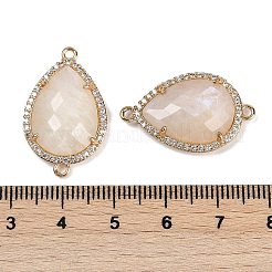 Натуральный лунный камень ограненные каплевидные звенья&nbsp;G-B126-03G-06