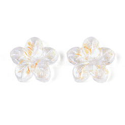 Выпечка расписные прозрачные стеклянные бусины&nbsp;DGLA-N014-08A-01