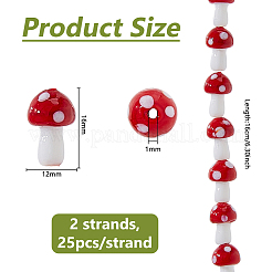 2 нить бусин лэмпворк ручной работы&nbsp;LAMP-DC0001-25