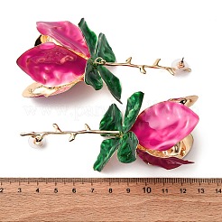 Сплав болтающиеся серьги стержня&nbsp;LS-EJEW-Z142-05G