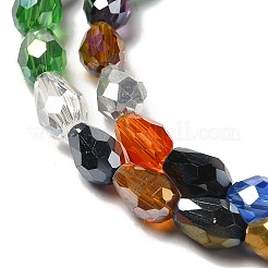 Стеклянные бусины с гальваническим покрытием &nbsp;EGLA-D015-7x5mm-38