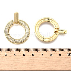 Серьги-гвоздики из циркония&nbsp;EJEW-C147-01A-G