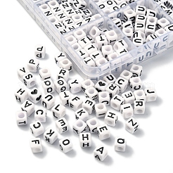 Непрозрачные акриловые бусины с горизонтальными отверстиями&nbsp;SACR-YW0001-44