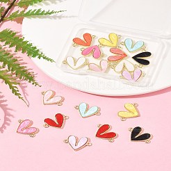 18 шт. 9-х цветные подвески-соединители из сплава акрила&nbsp;FIND-FS0004-33