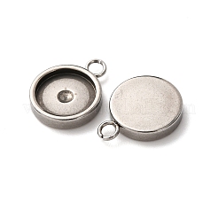 201 оправа для подвески из нержавеющей стали в форме кабошона&nbsp;STAS-D379-04C-P