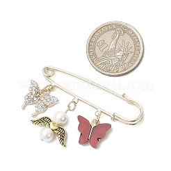 9 шт. брошь-подвеска в виде бабочки из сплава&nbsp;JEWB-BR00185