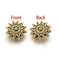 Тибетском стиле сплава ВС бусы&nbsp;LS-X-TIBEP-GC188-AG-NR