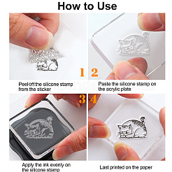 Изготовленные на заказ прозрачные штампы из ПВХ на летнюю тематику&nbsp;DIY-WH0631-0643