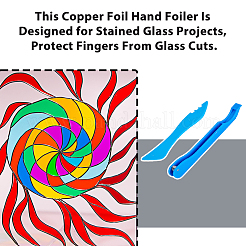 2 шт. ручные инструменты для фольгирования из АБС-пластика и углеродистой стали&nbsp;AJEW-DC0003-36