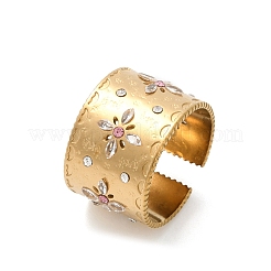 Открытые кольца манжеты из нержавеющей стали 304&nbsp;RJEW-S629-10G-D