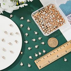 200 шт. подвески из латуни и стекла&nbsp;FIND-FH0011-98A