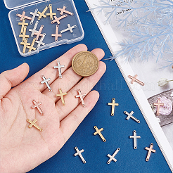 30 шт. 3-х цветные латунные соединительные подвески&nbsp;KK-PH0005-50